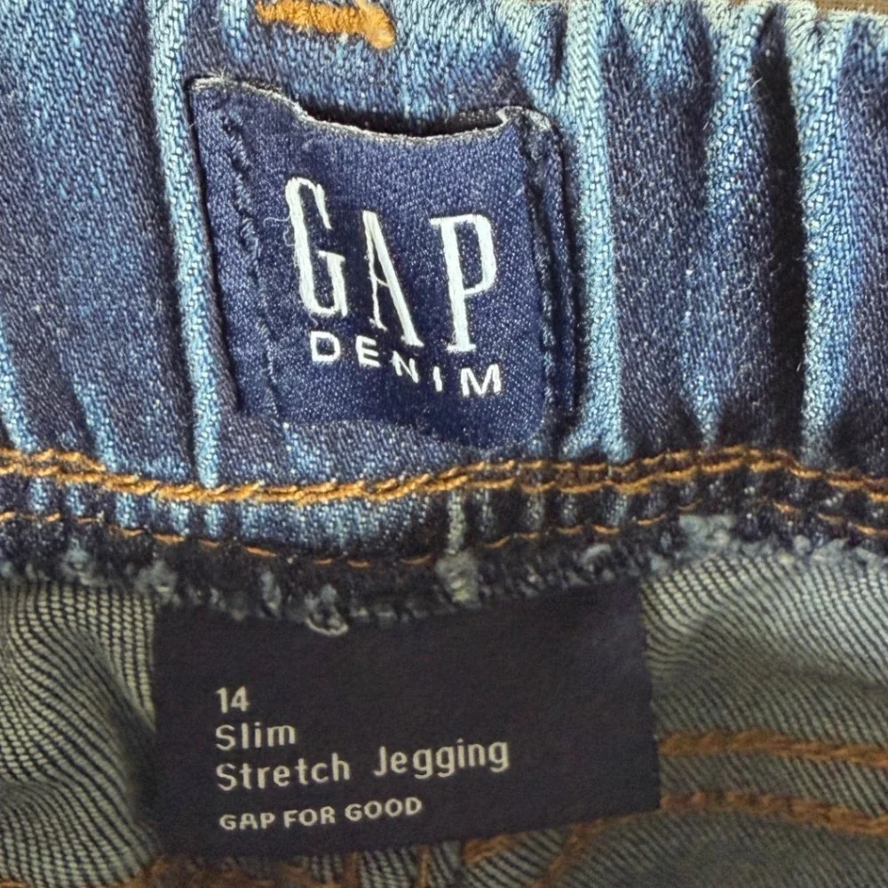Gap Denim‎ Girls Elastic Waist Jeans size 14 Slim Blue